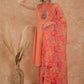 InWeave Women's Light Rust Lurex Kurta Set W Orange Big Or Dupatta - Swadesiicart