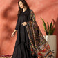 InWeave Black Mandarin Patola Kurta Set - Swadesiicart
