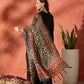 InWeave Black Mandarin Patola Kurta Set - Swadesiicart