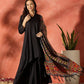 InWeave Black Mandarin Patola Kurta Set - Swadesiicart