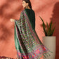 InWeave Dark Green Mandarin Patola Kurta Set - Swadesiicart