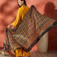 InWeave Mustard Mandarin Patola Kurta Set - Swadesiicart