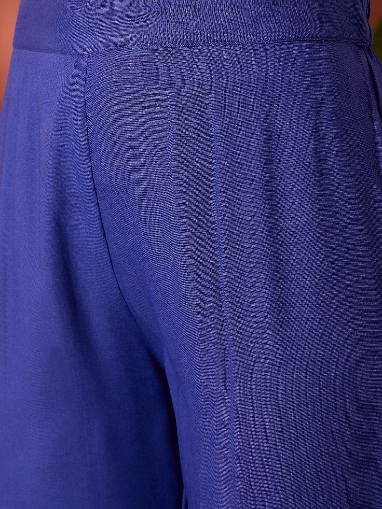 InWeave Ink Blue Anarkali Patola Kurta Set - Swadesiicart