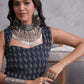 InWeave Black Kantha Cream Palazzo Set - Swadesiicart