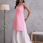 InWeave Pink Kantha Cream Palazzo Set - Swadesiicart