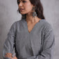 InWeave Black Small Check Black Palazzo Set - Swadesiicart