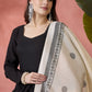 InWeave Black Sweetheart Kurta With Dupatta - Swadesiicart