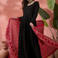 InWeave Black Sweetheart Kurta With Dupatta - Swadesiicart