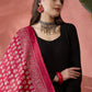 InWeave Black Sweetheart Kurta With Dupatta - Swadesiicart