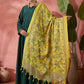 InWeave Green Sweetheart Kurta With Dupatta - Swadesiicart