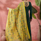 InWeave Green Sweetheart Kurta With Dupatta - Swadesiicart