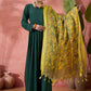 InWeave Green Sweetheart Kurta With Dupatta - Swadesiicart