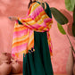 InWeave Green Sweetheart Kurta With Dupatta - Swadesiicart