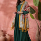 InWeave Green Sweetheart Kurta With Dupatta - Swadesiicart