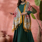InWeave Green Sweetheart Kurta With Dupatta - Swadesiicart
