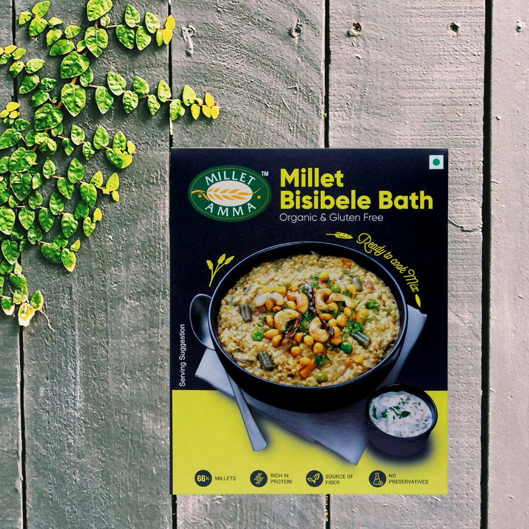 Millet Amma Organic Millet Bisibele Bath Mix - Swadesiicart