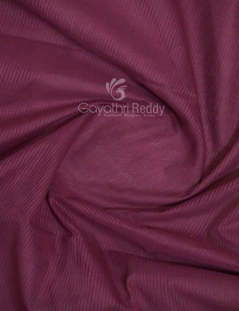 Dual Shades of Burgundy Pure Mangalgiri Cotton By Gayathri Reddy Designer Studio | Swadesiicart
