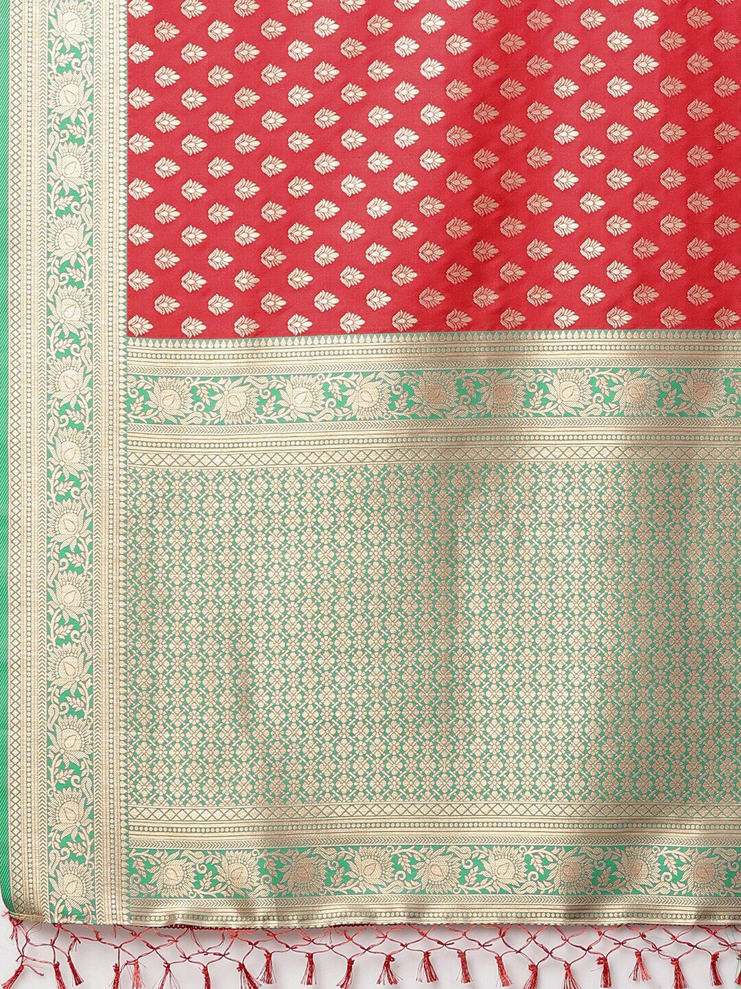 Mitera Woven Design Zari Silk Blend Banarasi Saree | Swadesiicart