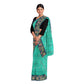 Exclusive Collection 100% Pure Cotton Green Tant Saree With Hand Weaving Work - Swadesiicart