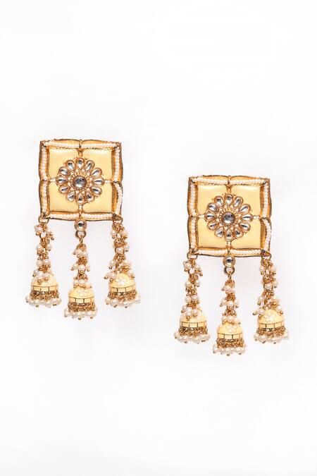 New Stylish Meenakari Blue Jhumki Earring for Womens by House of Ree | Swadesiicart