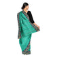 Exclusive Collection 100% Pure Cotton Green Tant Saree With Hand Weaving Work - Swadesiicart
