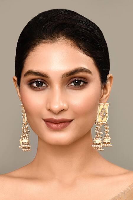 New Stylish Meenakari Blue Jhumki Earring for Womens by House of Ree | Swadesiicart