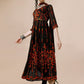 Kalini Floral Thread Work Pleated Anarkali Kurta with Dupatta - Swadesiicart