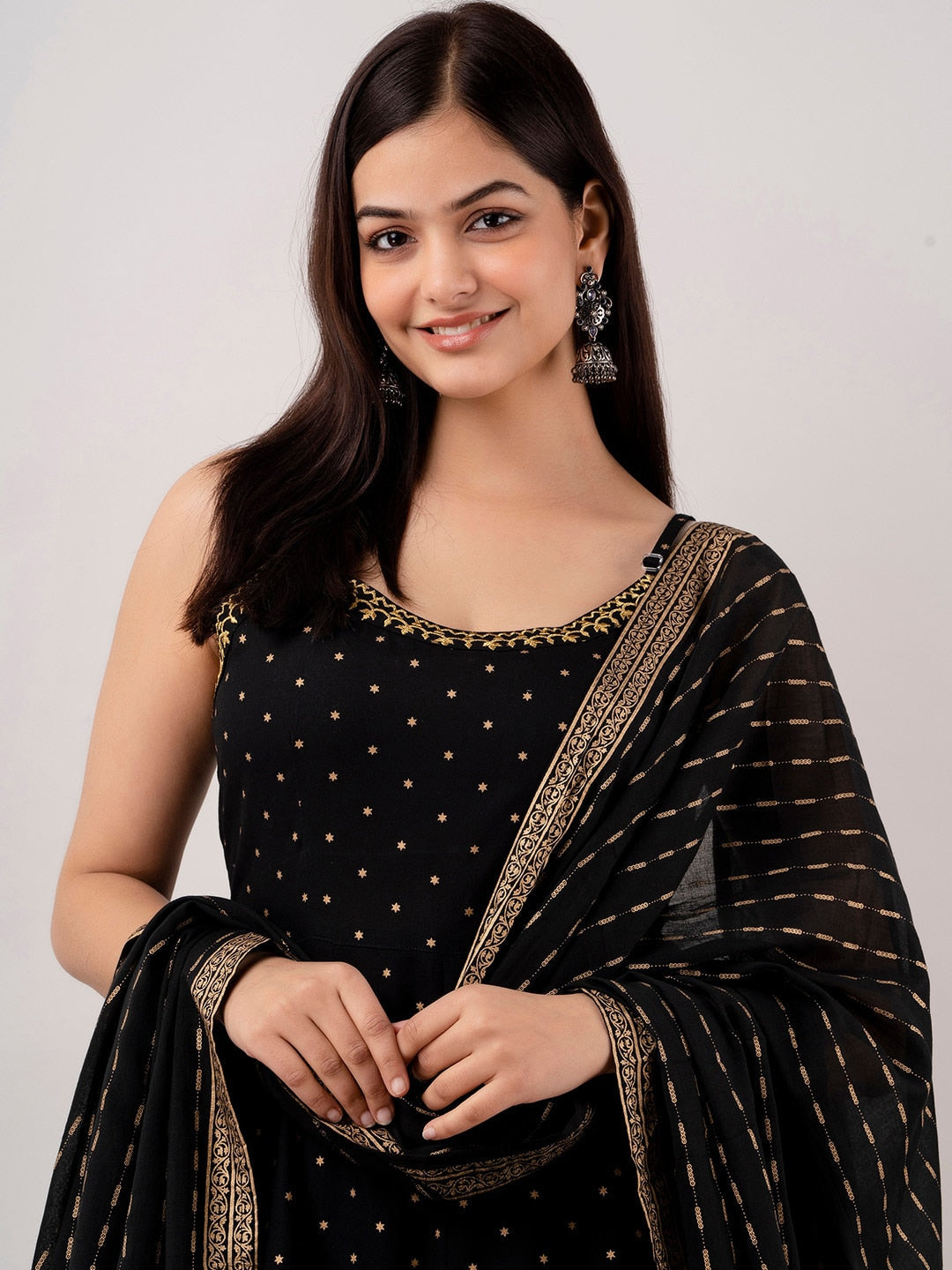 Kalini Women Embroidered Kurta With Sharara & Dupatta | Swadesiicart