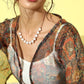 InWeave Cream - Multi Colour Organza Cape Set - Swadesiicart