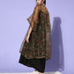 InWeave Black - Multi Print Organza Cape Set - Swadesiicart