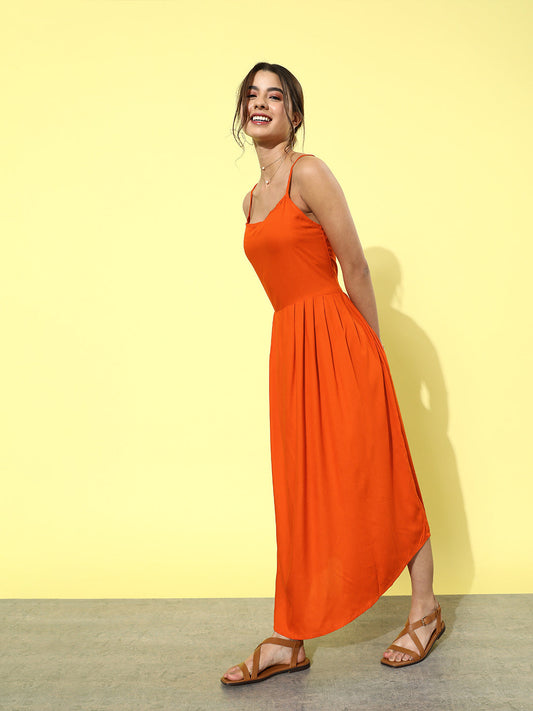 InWeave Orange - Multi Printed Organza Cape Set - Swadesiicart