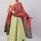 InWeave Women's Light Green R Strappy Set W Green Red Print Cotton Dupatta - Swadesiicart