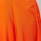 InWeave Women's Orange Gota Long Anrkali Kurta Set W Green Organza Dupatta - Swadesiicart