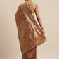 Kalini Maroon & Golden Ethnic Motifs Woven Design Banarasi Saree | Swadesiicart