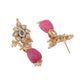 Shoshaa Gold Contemporary Drop Earrings | Swadesiicart