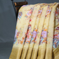 Shades of Light Khaki With Floral Print Semi Chanderi Saree By Gayathri Reddy Designer Studio | Swadesiicart