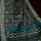 Bottle Green Printed Design Semi Chanderi Saree By Gayathri Reddy Designer Studio | Swadesiicart
