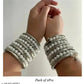 Tehzeeb Creations Women's Latest Spiral Pearl Bracelet - Swadesiicart