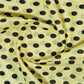 Lime Yellow Colour Polka Dots Pure Mulmul Cotton Saree By Gayathri Reddy Designer Studio | Swadesiicart
