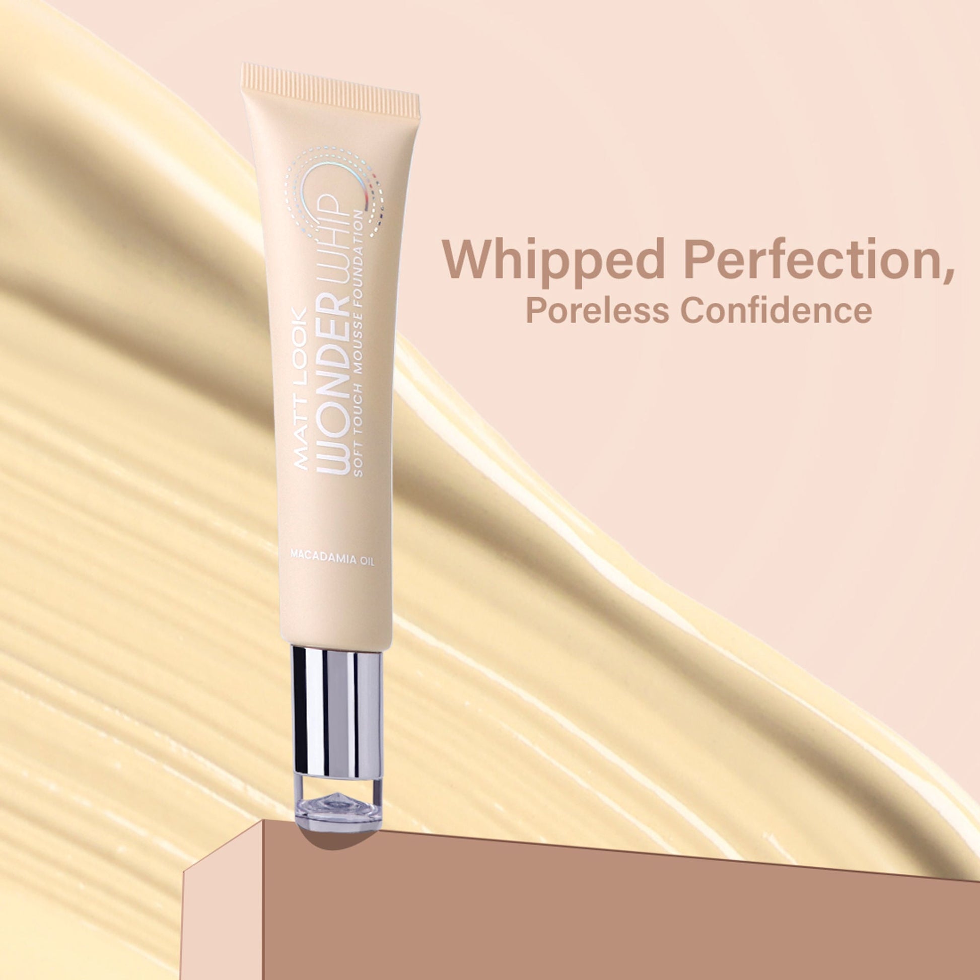 Matt Look Wonder Whip Soft Touch Mousse Foundation - Vanilla - Swadesiicart