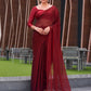 Tikhi Imli Striped Ready to Wear Saree | Swadesiicart