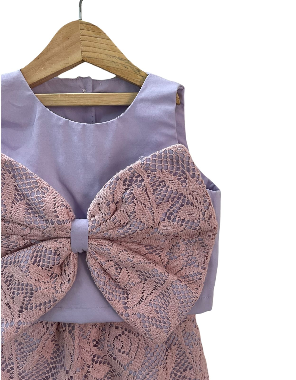 ArthLife Lavender And Pink Bow Co-Ord Set - Swadesiicart