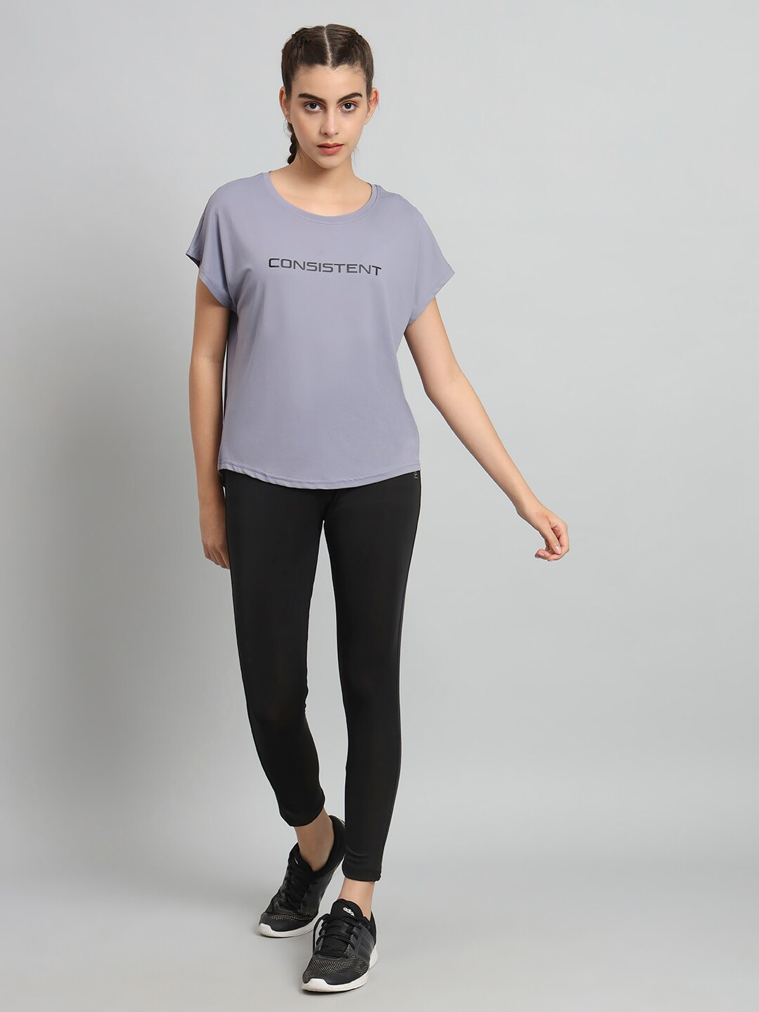 MKH Typography Printed Extended Sleeves Relaxed Fit Dri-FIT T-shirt - Swadesiicart