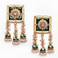 New Stylish Meenakari Dark Green Jhumki Earring for Womens by House of Ree | Swadesiicart