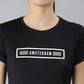 MKH Women Black Typography Printed Round Neck Dri-FIT T-shirt - Swadesiicart
