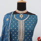 Anaita Turquoise Dola Jacquard Silk Sequin Embroidered Salwar Suit