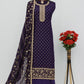 Anaita Royal Blue Dola Jacquard Silk Sequin Embroidered Salwar Suit