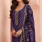 Anaita Royal Blue Dola Jacquard Silk Sequin Embroidered Salwar Suit