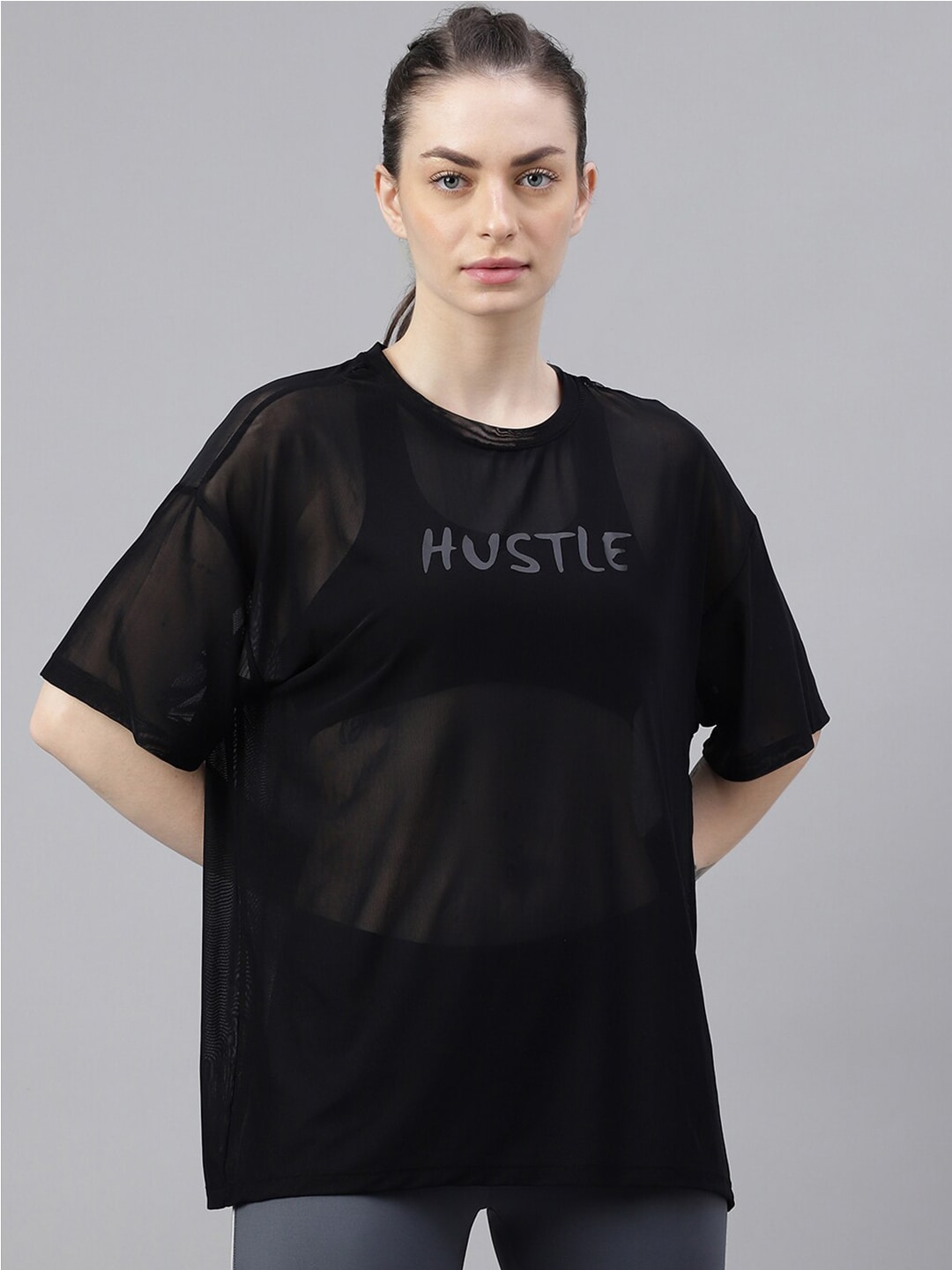 MKH Typography Printed Relaxed Fit Dri-FIT T-shirt - Swadesiicart