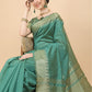 Kalini Rama Woven Design Embellished Zari Silk Blend Banarasi Saree | Swadesiicart